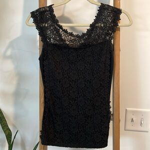 Express Lace Black Tank